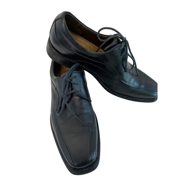 Johnston & Murphy Men\'s Tilden Leather Dress Shoes Size 8.5M J&M Flex 7441 Black main image 6